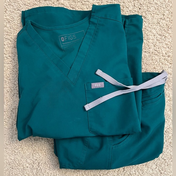 FIGS SET Caribbean blue Catarina & Yola Regular Pants XXS - Picture 2 of 2